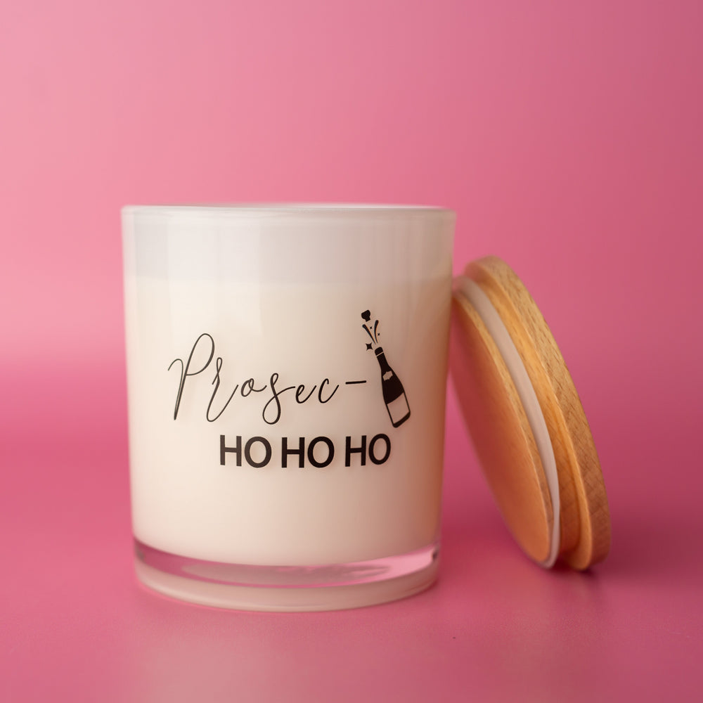 PROSEC HO HO HO PRINTED CANDLE