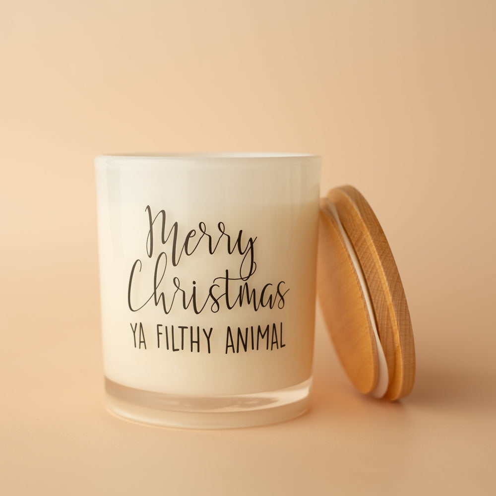 MERRY CHRISTMAS YA FILTHY ANIMAL CANDLE