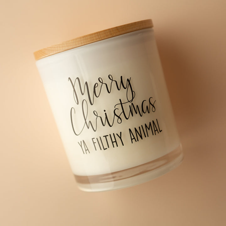 MERRY CHRISTMAS YA FILTHY ANIMAL CANDLE