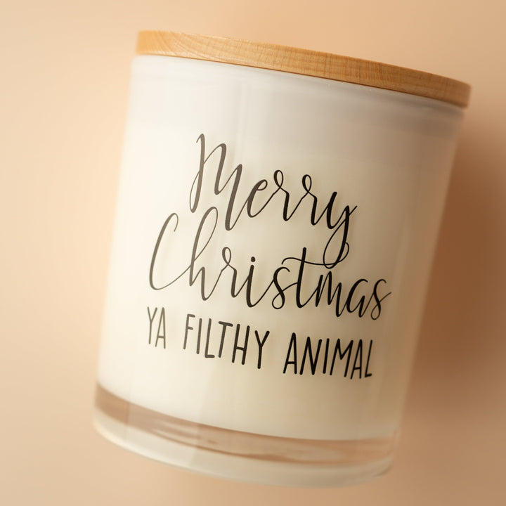 MERRY CHRISTMAS YA FILTHY ANIMAL CANDLE