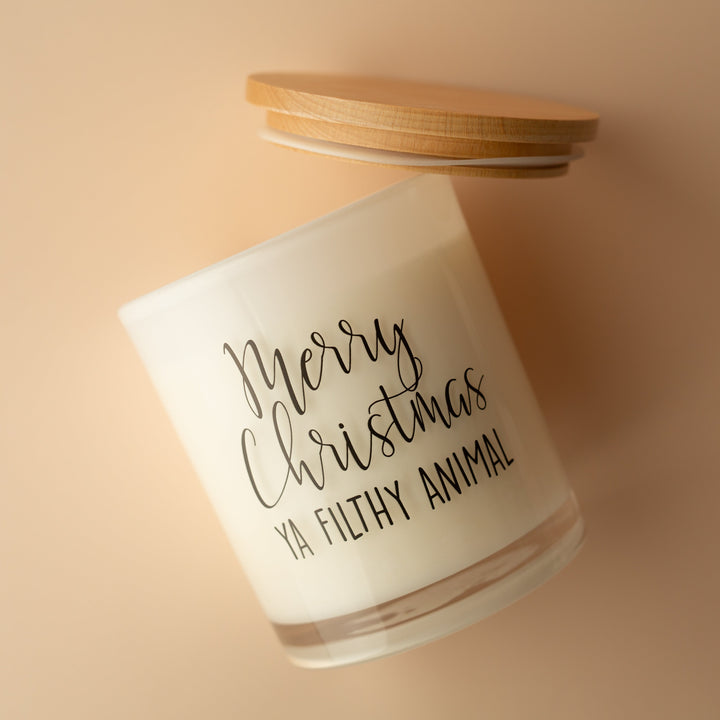 MERRY CHRISTMAS YA FILTHY ANIMAL CANDLE
