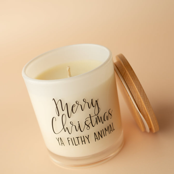MERRY CHRISTMAS YA FILTHY ANIMAL CANDLE