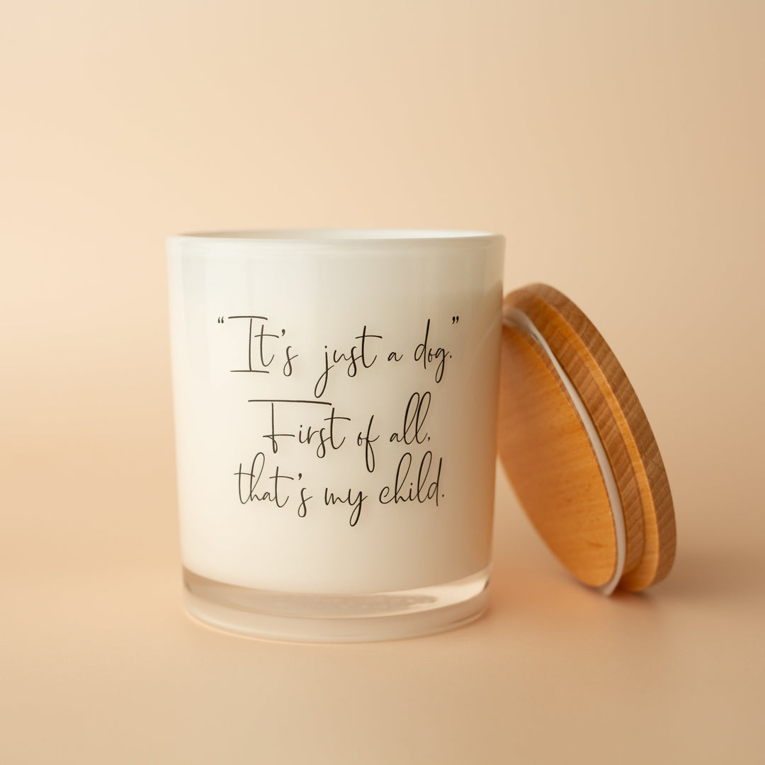 IT'S JUST A DOG CANDLE