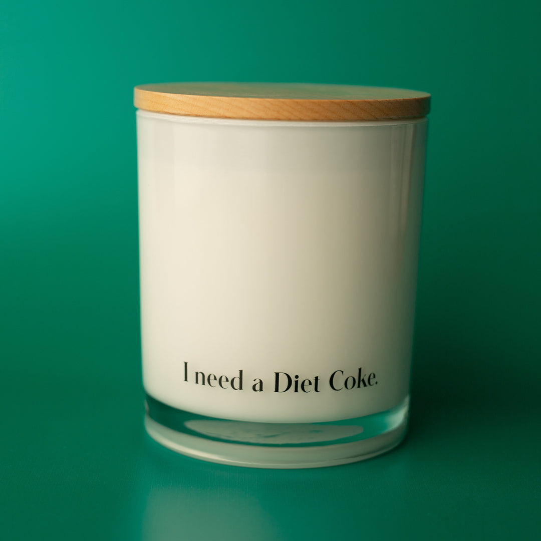 I NEED A DIET COKE CUSTOMIZABLE CANDLE