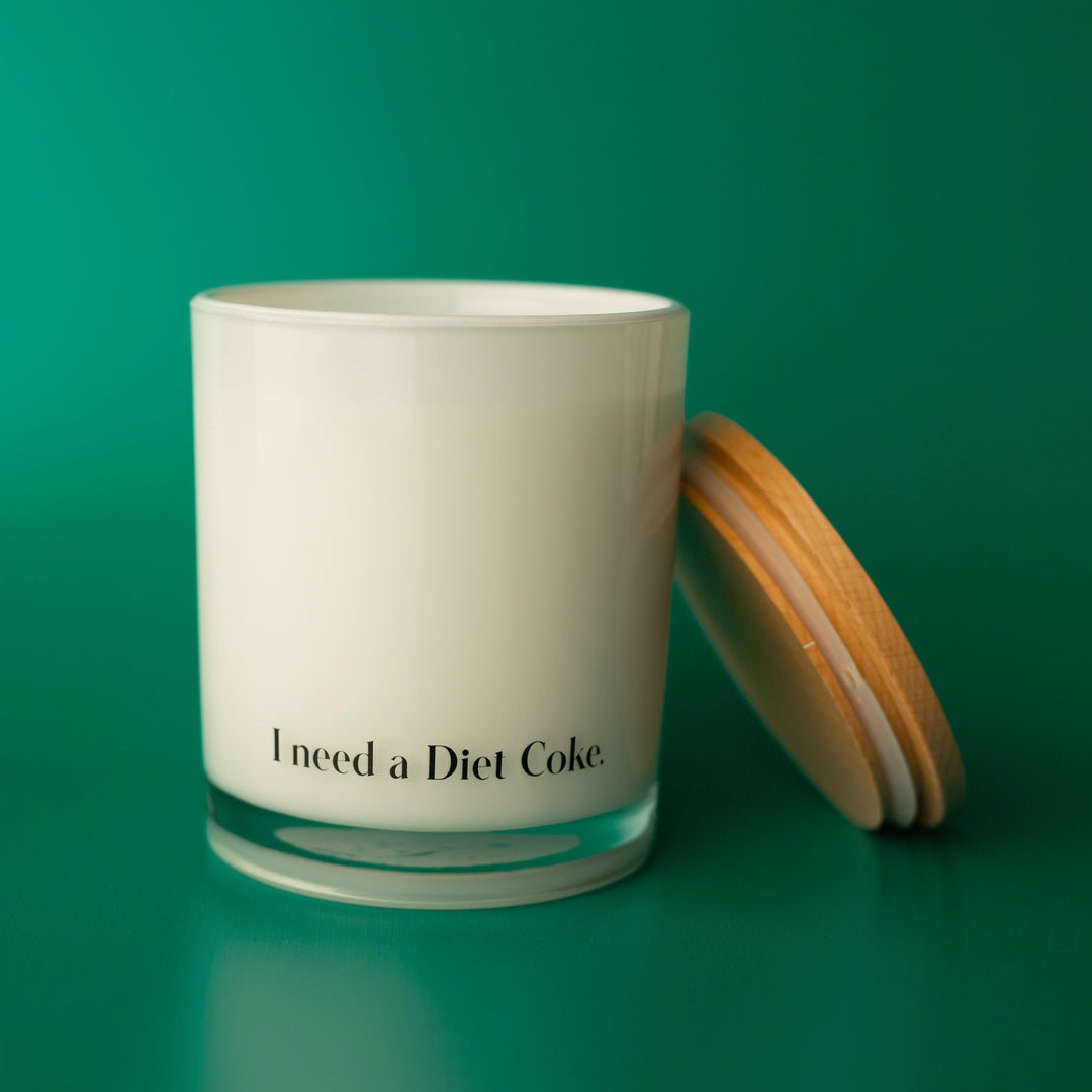 I NEED A DIET COKE CUSTOMIZABLE CANDLE