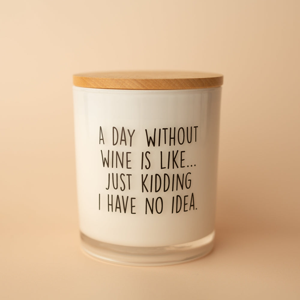 A DAY WITHOUT WINE CANDLE