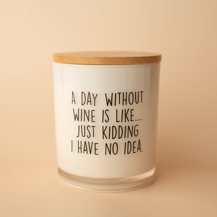 A DAY WITHOUT WINE CANDLE