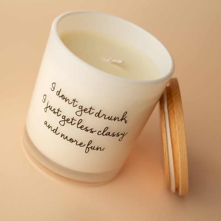LESS CLASSY PRINTED CANDLE