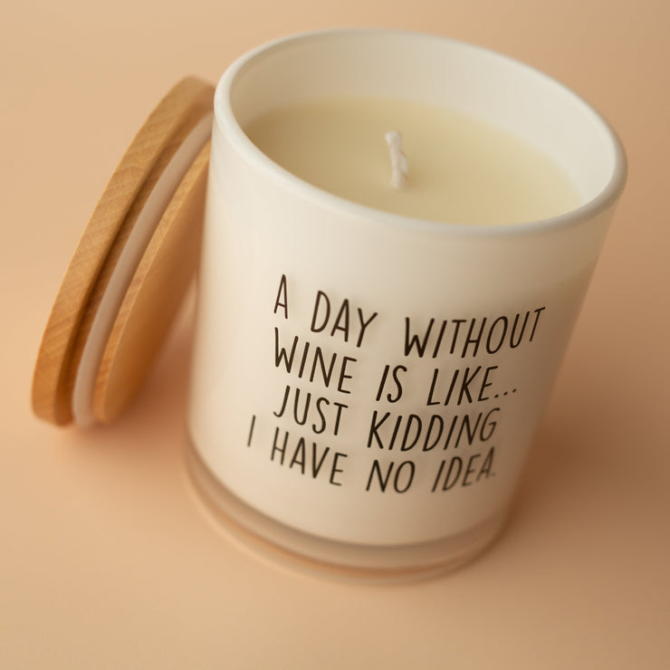 A DAY WITHOUT WINE CANDLE