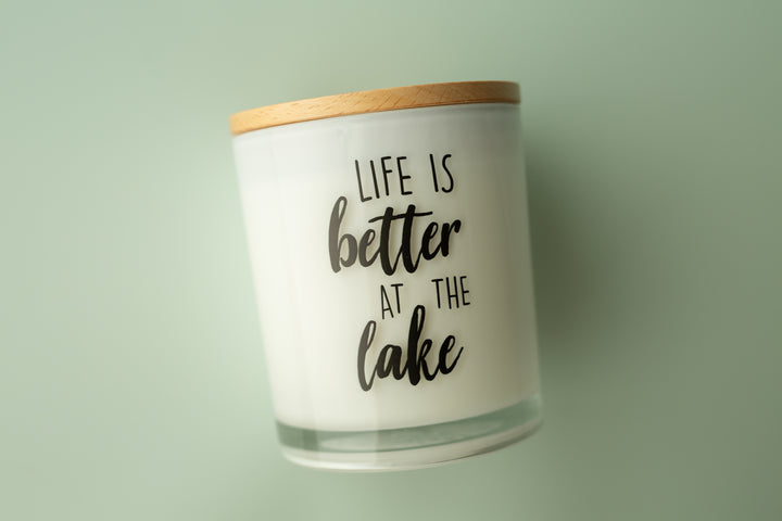 LIFE IS BETTER AT THE LAKE CANDLE