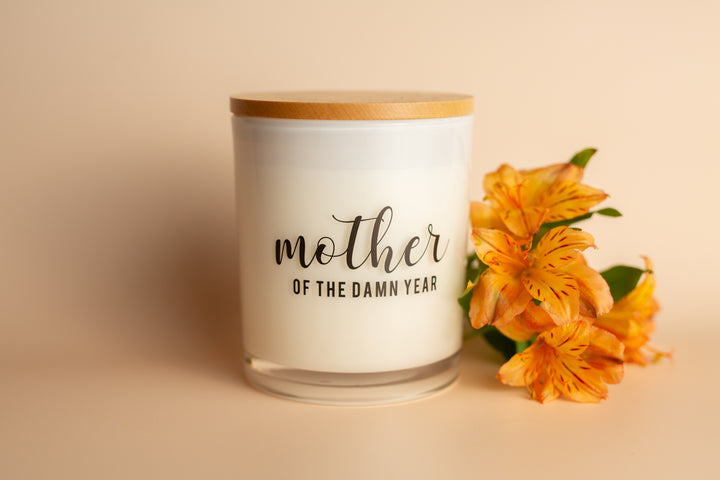MOTHER OF THE DAMN YEAR CANDLE