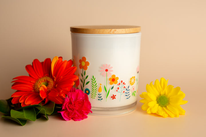 SPRING FLOWERS CANDLE