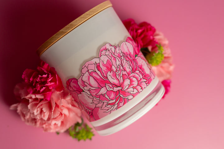 PINK PEONY SPRING CANDLE