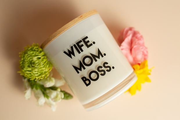 WIFE MOM BOSS CANDLE