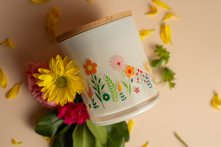 SPRING FLOWERS CANDLE