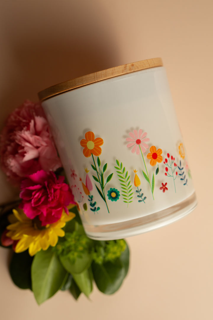 SPRING FLOWERS CANDLE