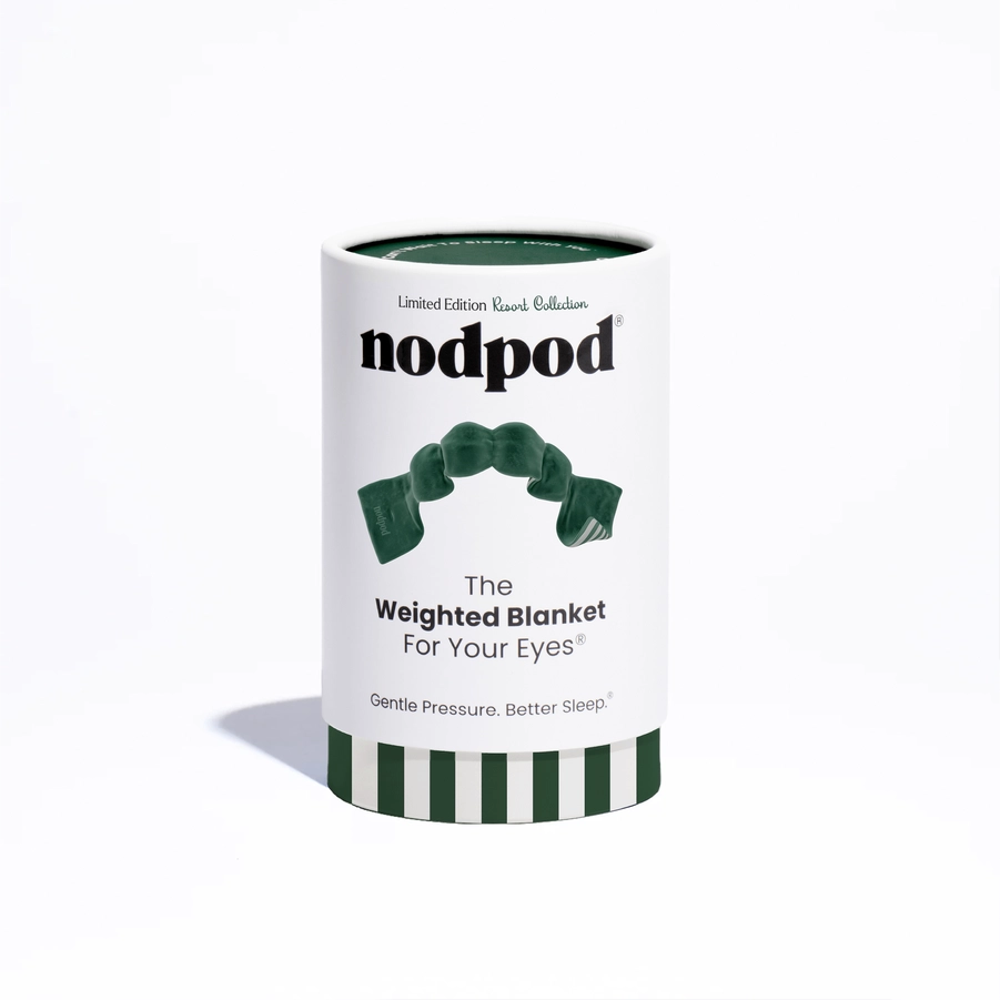 NODPOD WEIGHTED SLEEP MASK- GREEN CABANA