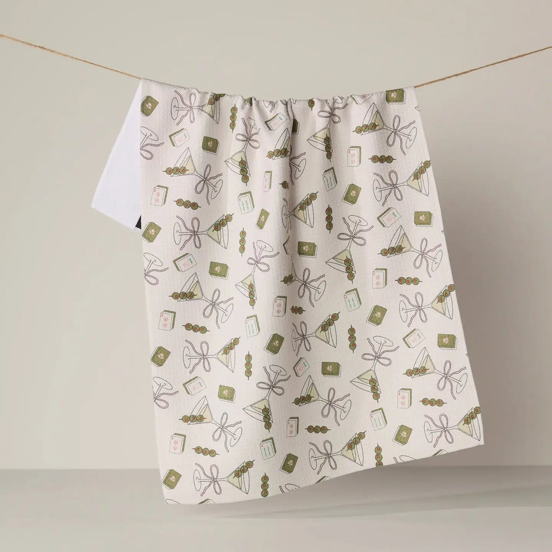 MARTINI TILES TEA TOWEL