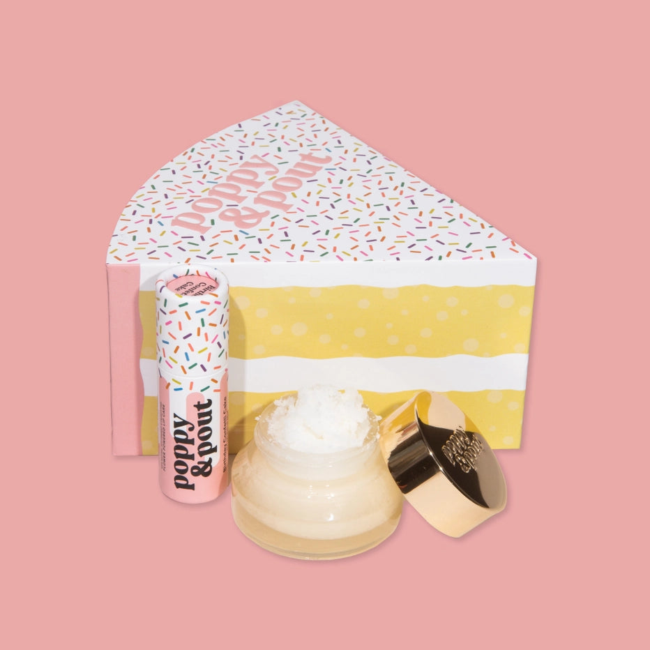 POPPY & POUT BIRTHDAY CONFETTI CAKE LIP DUO
