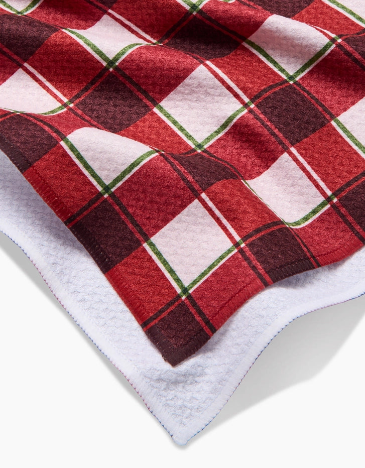JINGLE PLAID TEA TOWEL