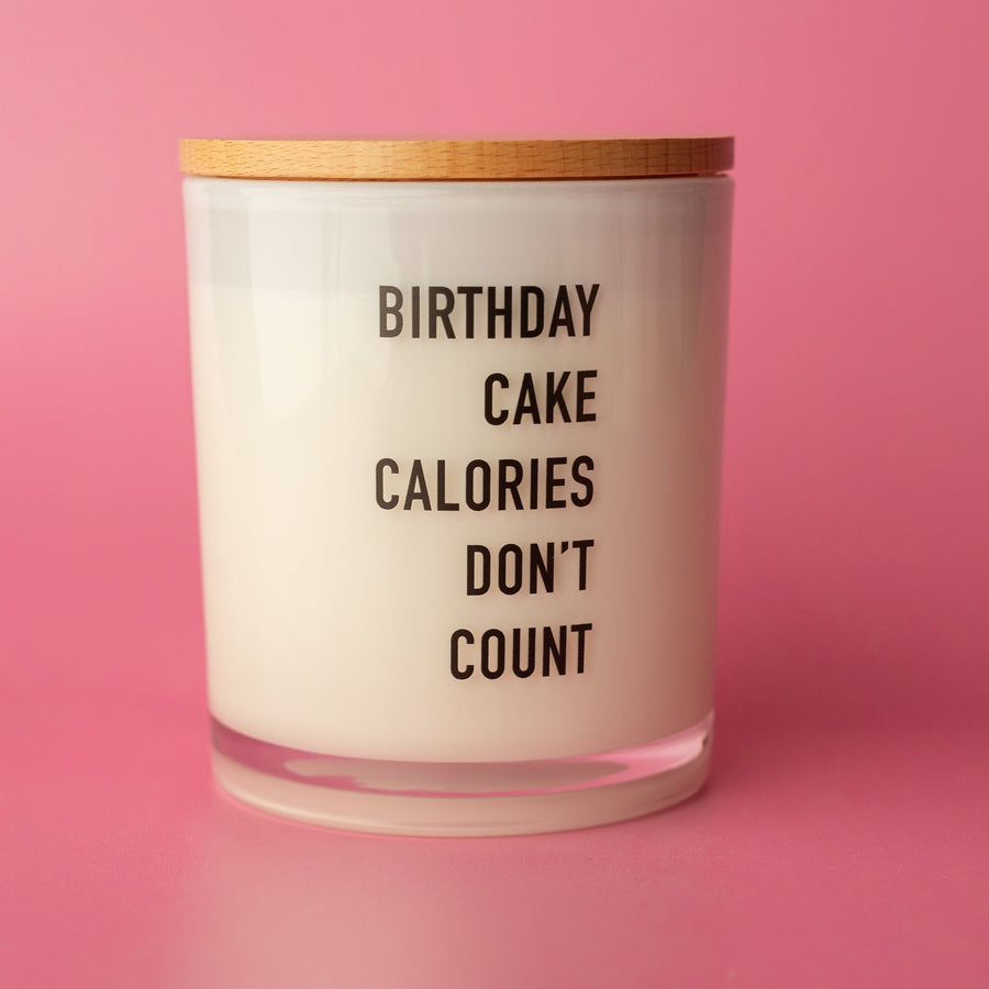 BIRTHDAY CALORIES DON'T COUNT CANDLE