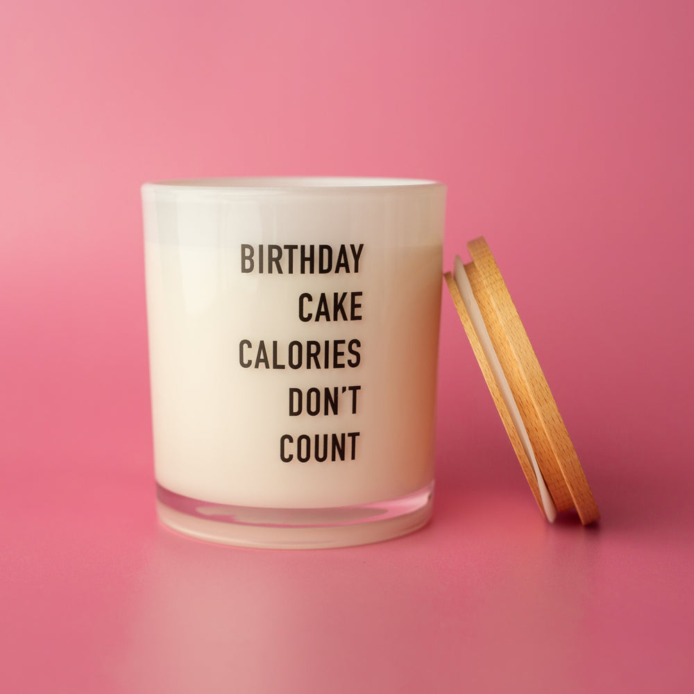 BIRTHDAY CALORIES DON'T COUNT CANDLE