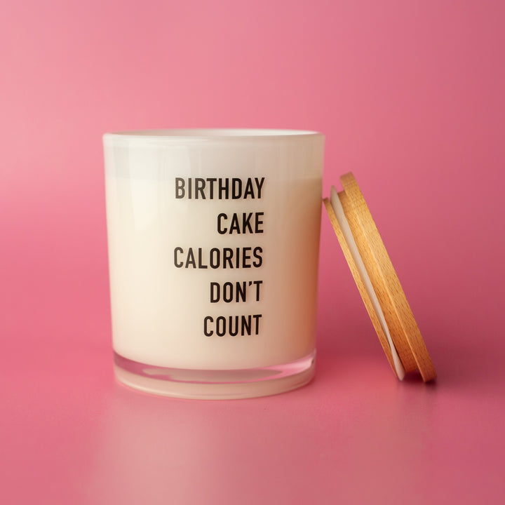 BIRTHDAY CALORIES DON'T COUNT CANDLE