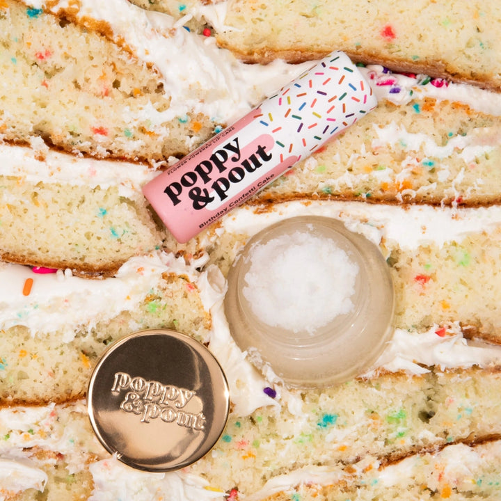 POPPY & POUT BIRTHDAY CONFETTI CAKE LIP DUO