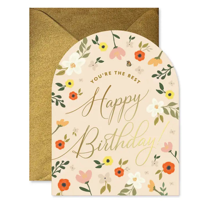 YOU'RE THE BEST BIRTHDAY ARCH GREETING CARD