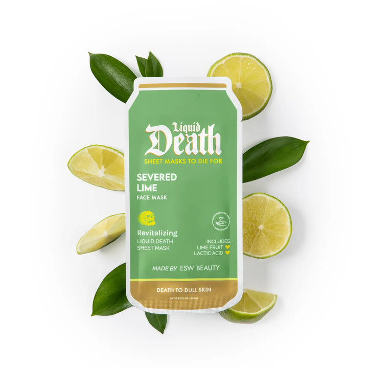 SEVERED LIME LIQUID DEATH REVITALIZING FACE MASK