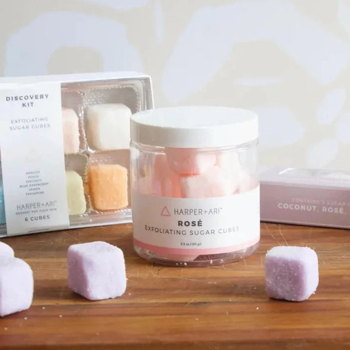 EXFOLIATING SUGAR CUBES JAR