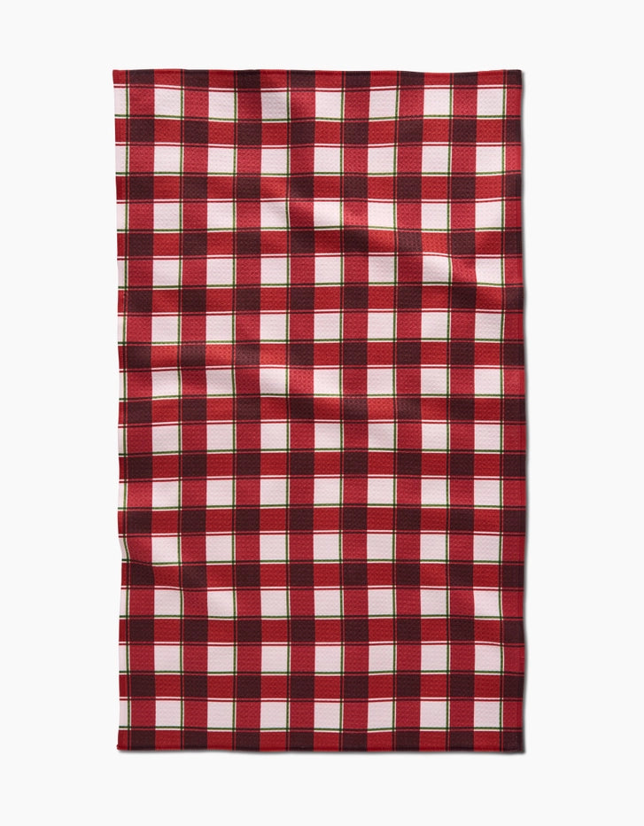 JINGLE PLAID TEA TOWEL