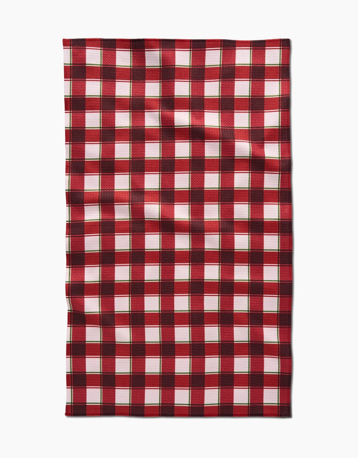 JINGLE PLAID TEA TOWEL