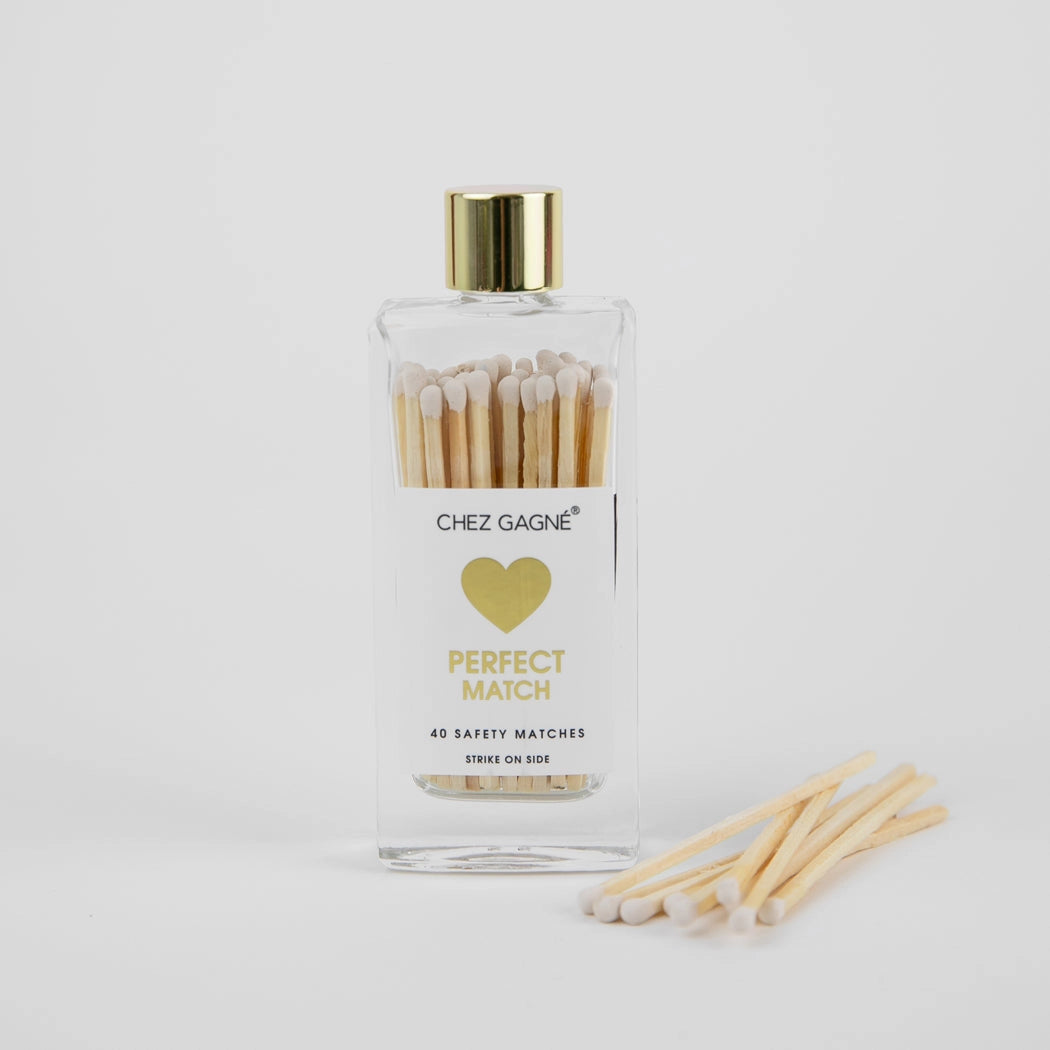 CHEZ GAGNE GLASS BOTTLE MATCHES