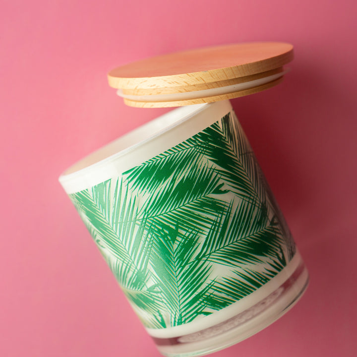 GREEN PALM LEAF CANDLE