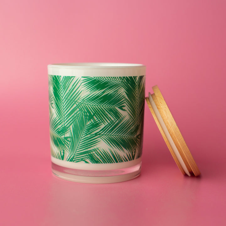 GREEN PALM LEAF CANDLE
