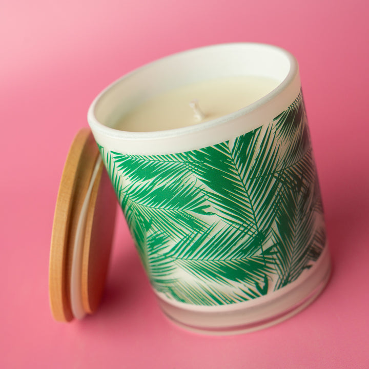 GREEN PALM LEAF CANDLE