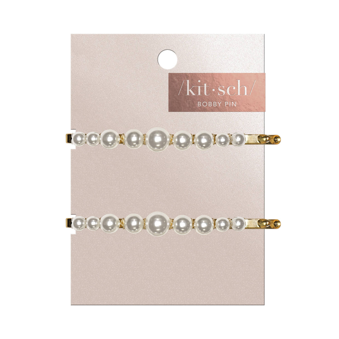 PEARL BOBBY PINS 2PC