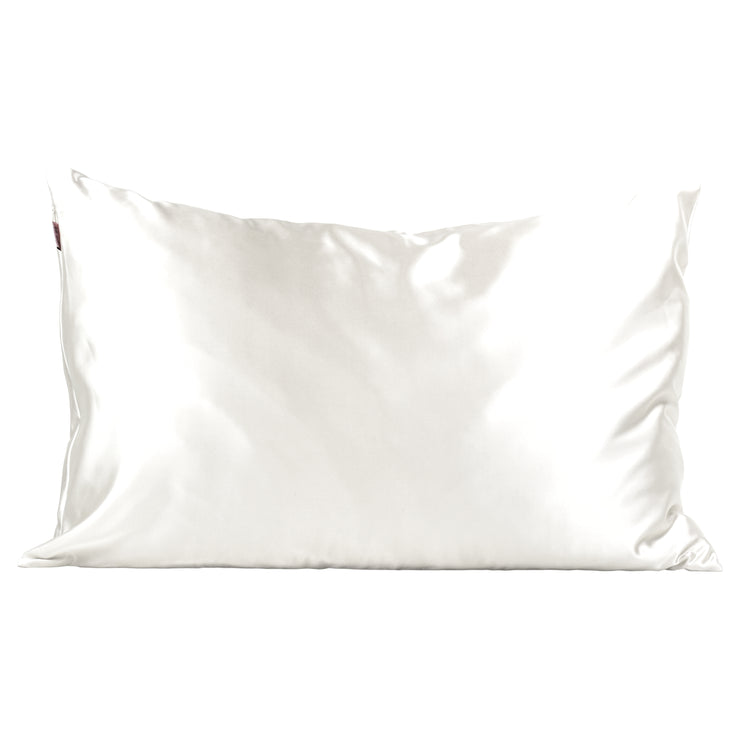 KITSCH SATIN PILLOWCASE - IVORY