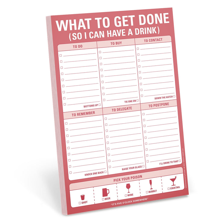 WHAT TO GET DONE SO I CAN HAVE A DRINK PAD