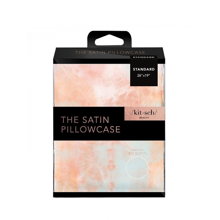 KITSCH SATIN PILLOWCASE - SUNSET TIE DYE