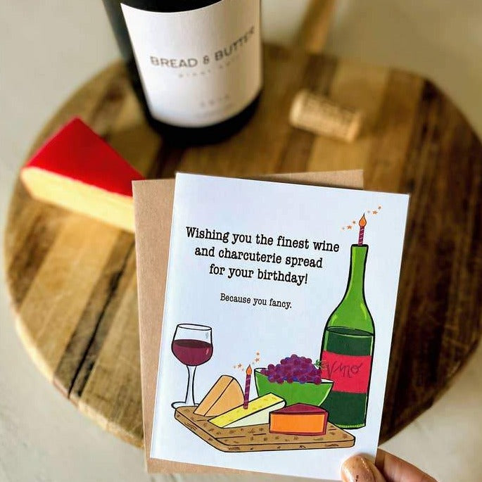 WISHING YOU THE FINEST WINE CARD