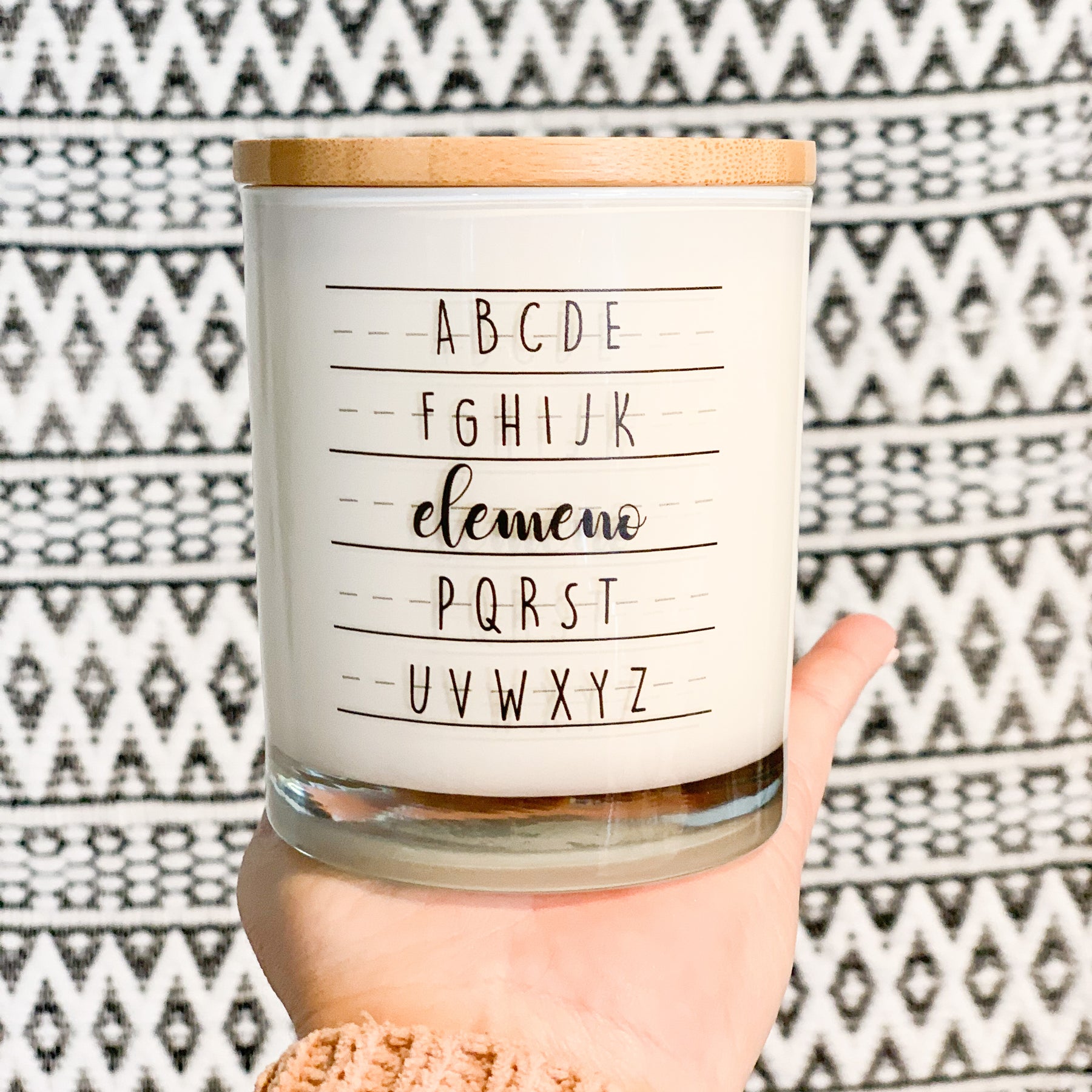 ALPHABET CANDLE Unplug Soy Candles