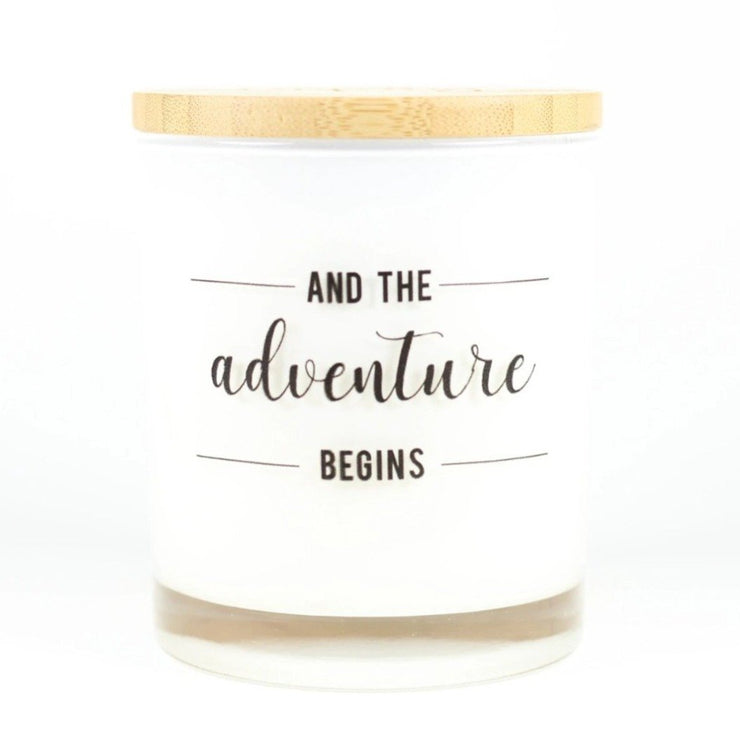 And The Adventure Begins Candle