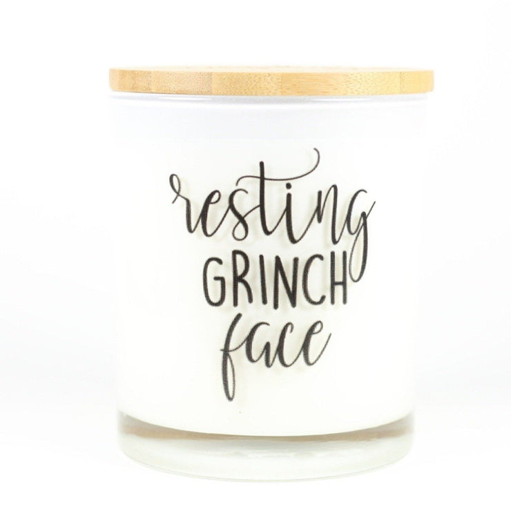 Resting Grinch Face Candle