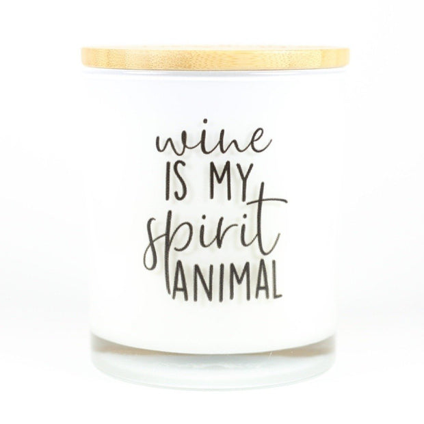 Wine is my Spirit Animal Candle