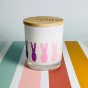 easter bunny wrap candle