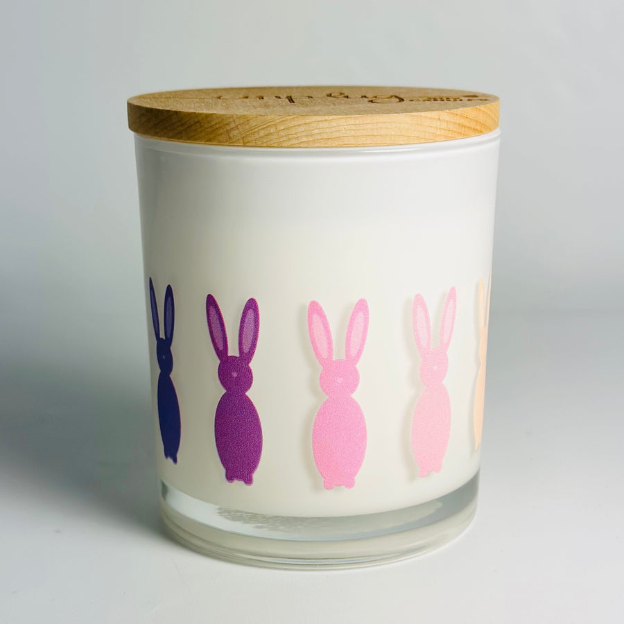 easter bunny wrap candle