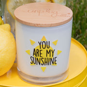 you are my sunshine candle