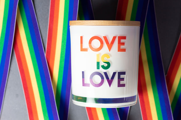 LOVE IS LOVE PRIDE CANDLE